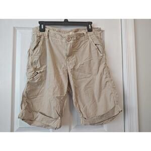 DKNY Women’s Cargo Bermuda Shorts Khaki Tan Size 12